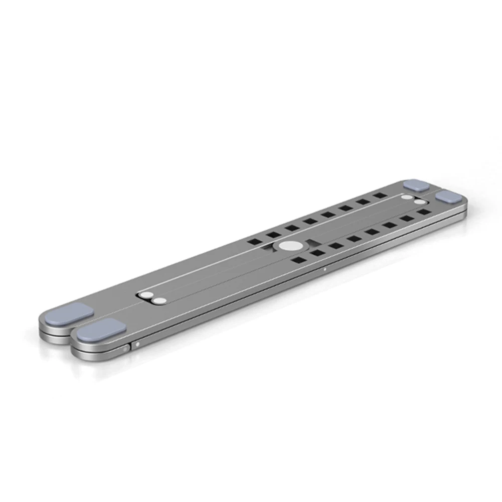 Подставка для ноутбука кронштейн складной портативный держатель охлаждающая стойка из алюминиевого сплава GY88 - Цвет: Gray S