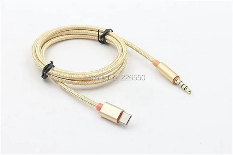 USB Type C to 3 5mm Car AUX Cable USB C Type C to Headphone Speaker Audio Cable Adapter For samsung S8 lg g5