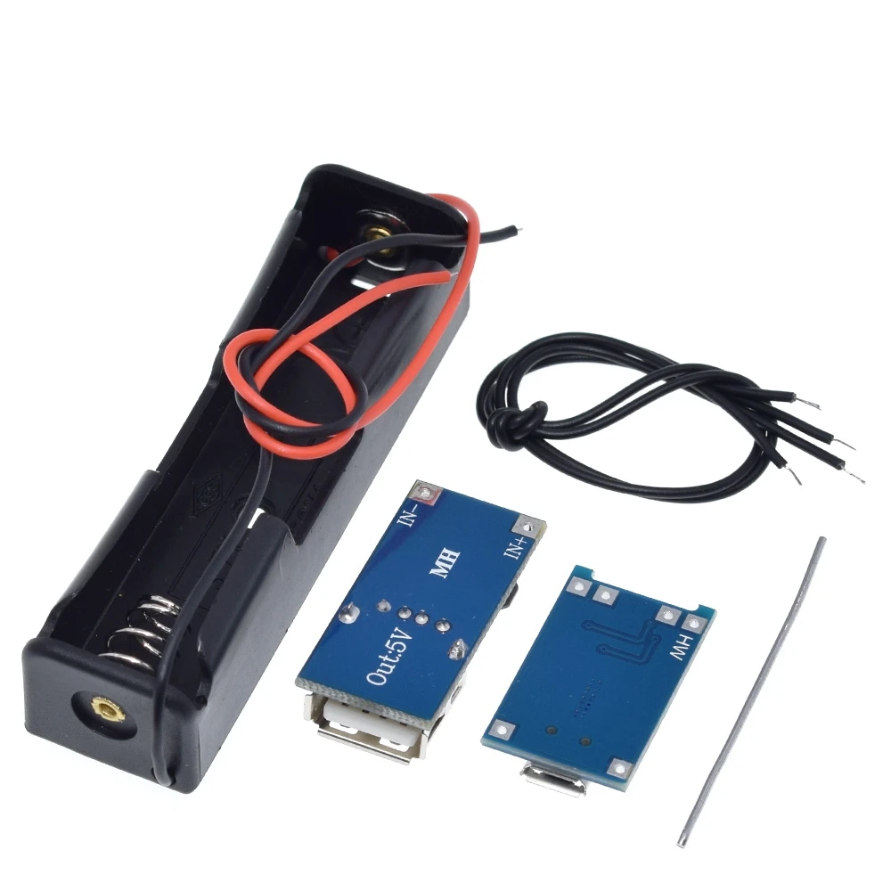 DIY Kit Micro USB 5V 1A 18650 TP4056 модуль зарядного устройства литиевой батареи+ 600MA SB мобильный Мощность Boost доска+ 18650 Батарея Коробка Чехол