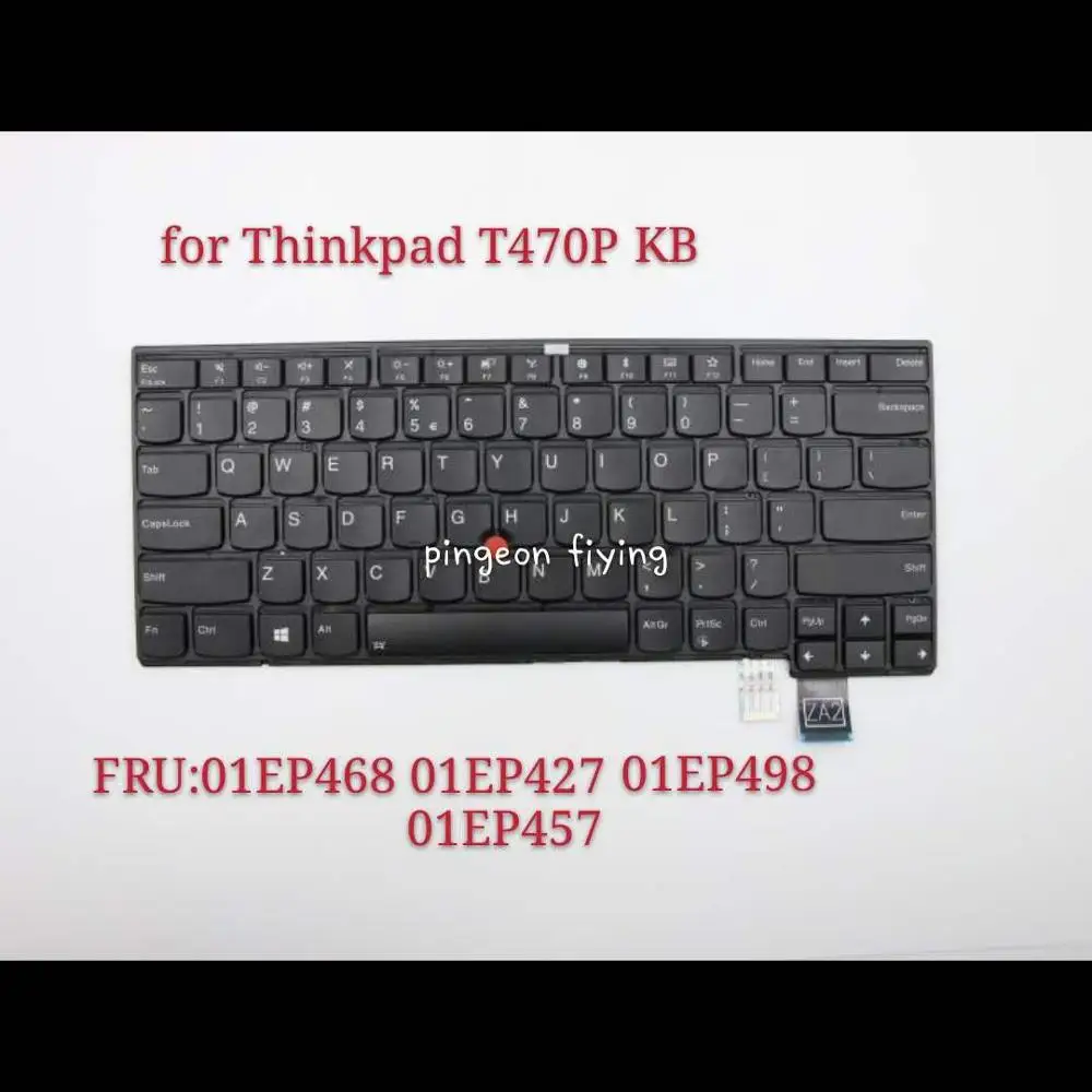 Для ноутбука Thinkpad T 470p с английской клавиатурой подсветкой. FRU 01EP468 01EP427 01EP498