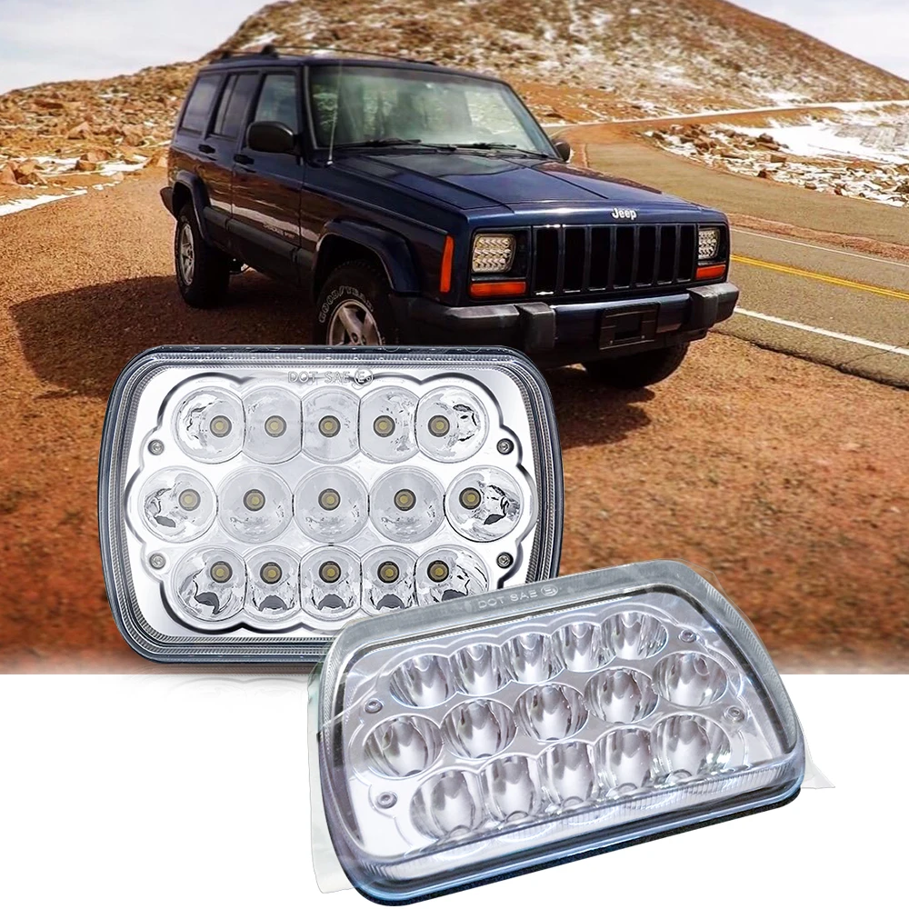 2 шт. новинка для Jeep Cherokee XJ Truck 45 Вт светодиодный прожектор фара ближнего и