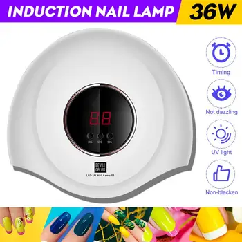 

UV LED Lamp For Nails Dryer 36W Ice Lamp For Manicure Gel Nail Lamp Drying Lamp For Gel Varnish With Motion sensing LCD Display