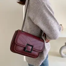 Винтажная модная женская квадратная сумка через плечо новая качественная женская дизайнерская сумка из искусственной кожи Сумка через плечо