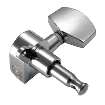 

12 Pieces Guitar String Tuning Peg Tuner Machine Heads Knobs for Acoustic Guitar -Silver (6 for Left + 6 for Right)