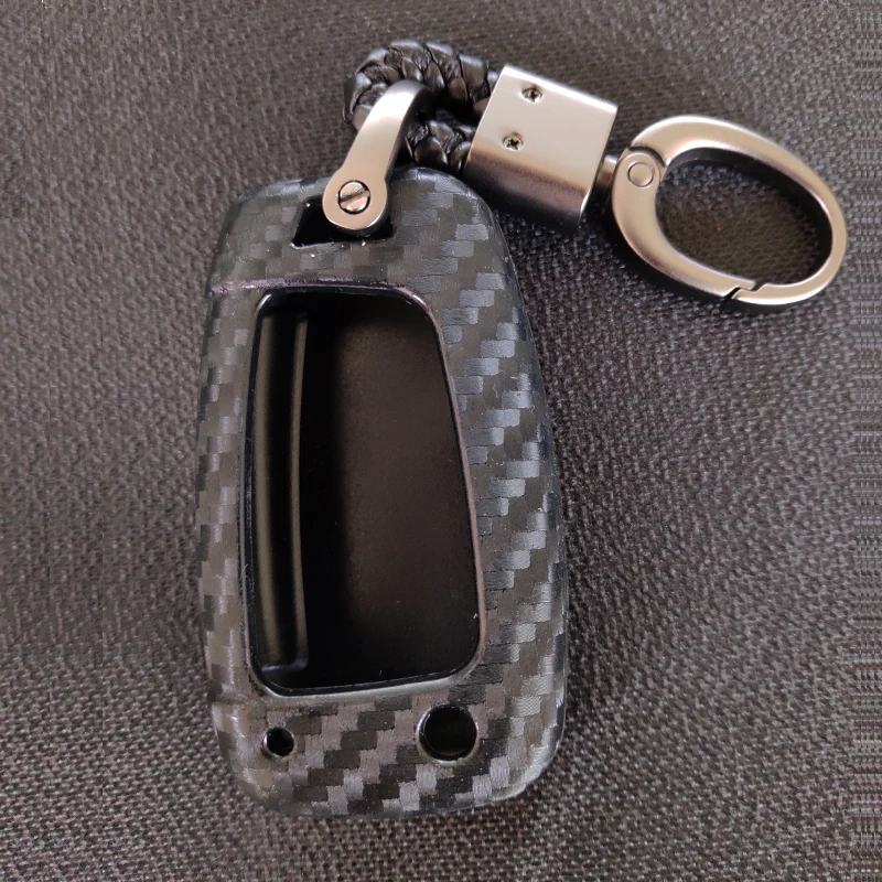 

Car Key Case Cover Carbon Fiber Silicone for Hyundai I30 I35 I40 Kona Azera Elantra Solaris Grandeur Ig Accent Santa Fe2018 2019