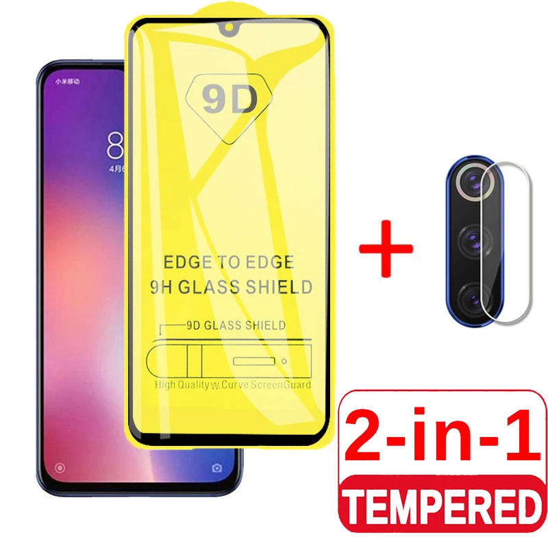 

2 in 1 9D Tempered Glass for Xiaomi Mi 9T Camera Screen Protector for Xiaomi Mi 9 9SE 9T Pro Protective Glass ksiomi Mi9T Glas