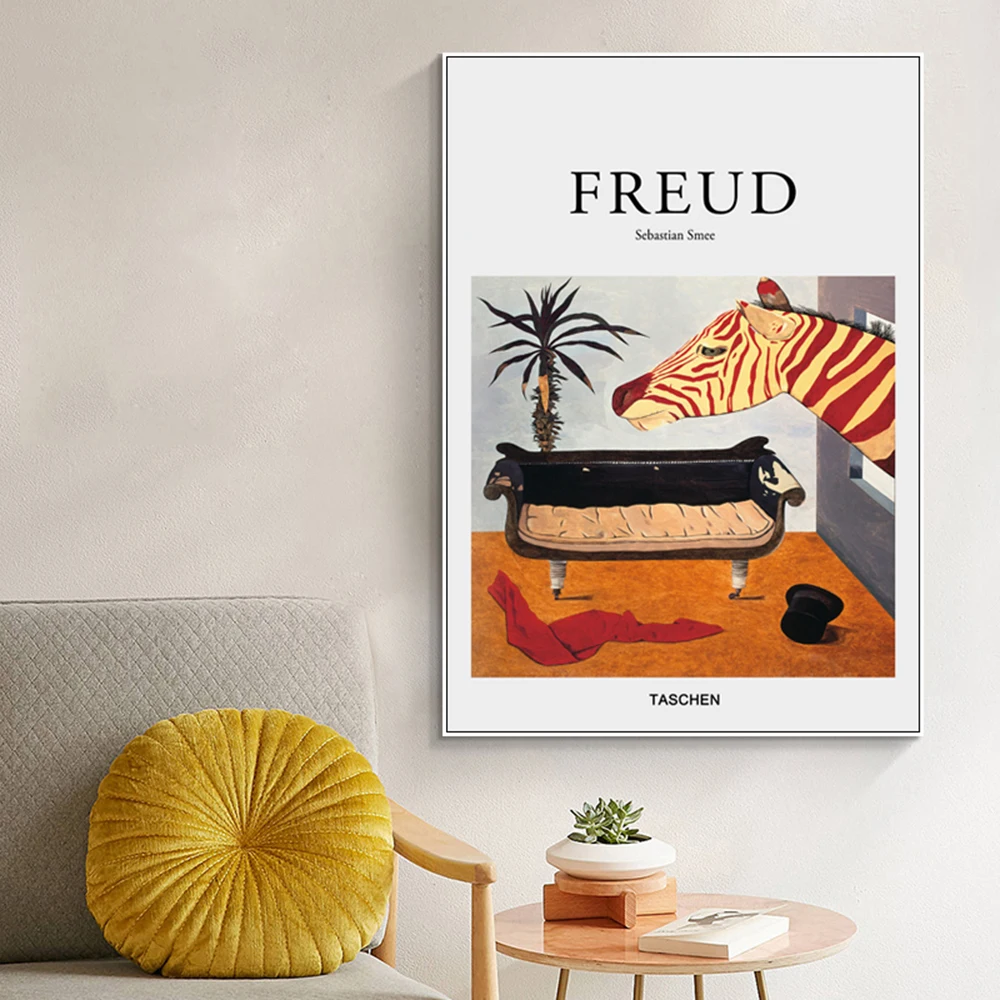 

Funny The Zebra Peeks At The Painting Was All A Dream Canvas Painting Wall Picture Painting For Living Room Bedroom Decor