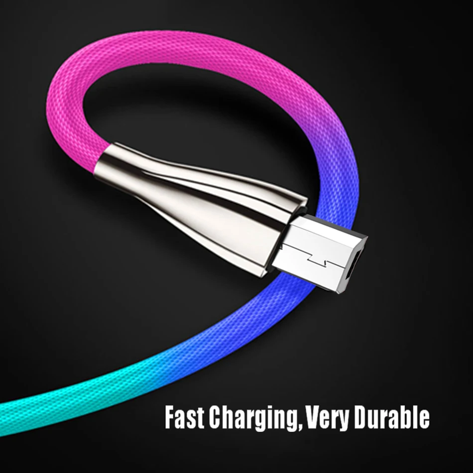 Кабель Micro USB для Xiaomi Redmi Note 5 Pro Cord 2.4A кабель быстрой зарядки типа C для iphone 8 7 samsung Xiaomi микрокабель для передачи данных