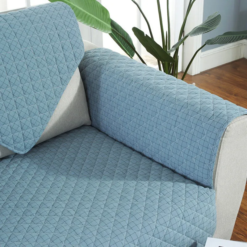 Стеганый диван Settee чехол сплошной Цвет Мягкая дышащая подушка чехол для домашних животных собак E2S