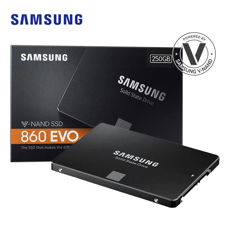 SAMSUNG 860 EVO SATA SSD 500 Гб 1 ТБ 250 ГБ 2,5 дюймовый жесткий диск HDD ноутбука, настольного компьютера Внутренний твердотельный диск SATA3