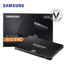 SAMSUNG 860 EVO SATA SSD 500 Гб 1 ТБ 250 ГБ 2,5 дюймовый жесткий диск HDD ноутбука, настольного компьютера Внутренний твердотельный диск SATA3