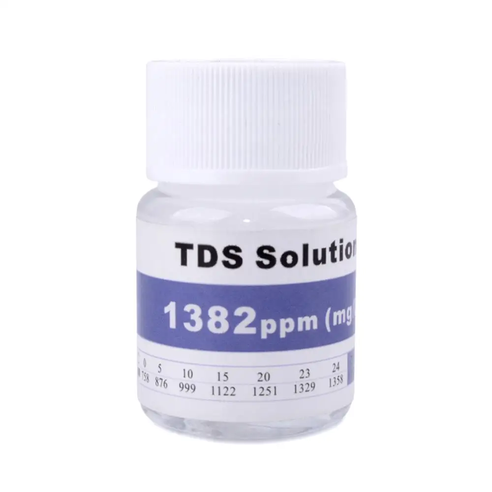 PH&ORP calibration powder buffer powder 25ml 84us/cm 1413us/cm 12.88ms/cm 35PPT 1382 TDS calibration solution for EC TDS tester 4