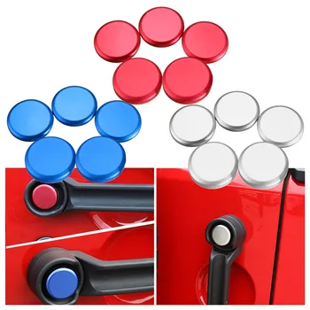 

5Pcs Door Handle Exterior Push Button Cover Trim For JEEP Wrangler JK 4-Door 2007-2016