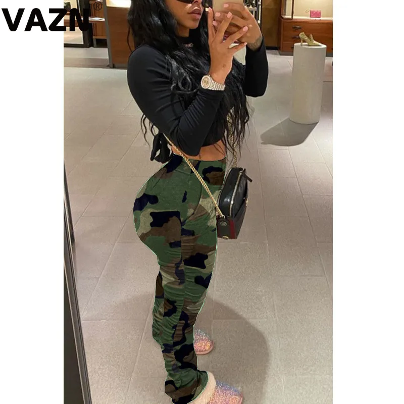 vintage colorful camo pant