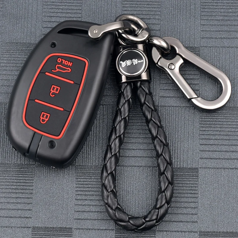 For Hyundai mistra elantra Tucson ix25 Smart car key shell personality key package key set car decoration accessories - Color: As  picture