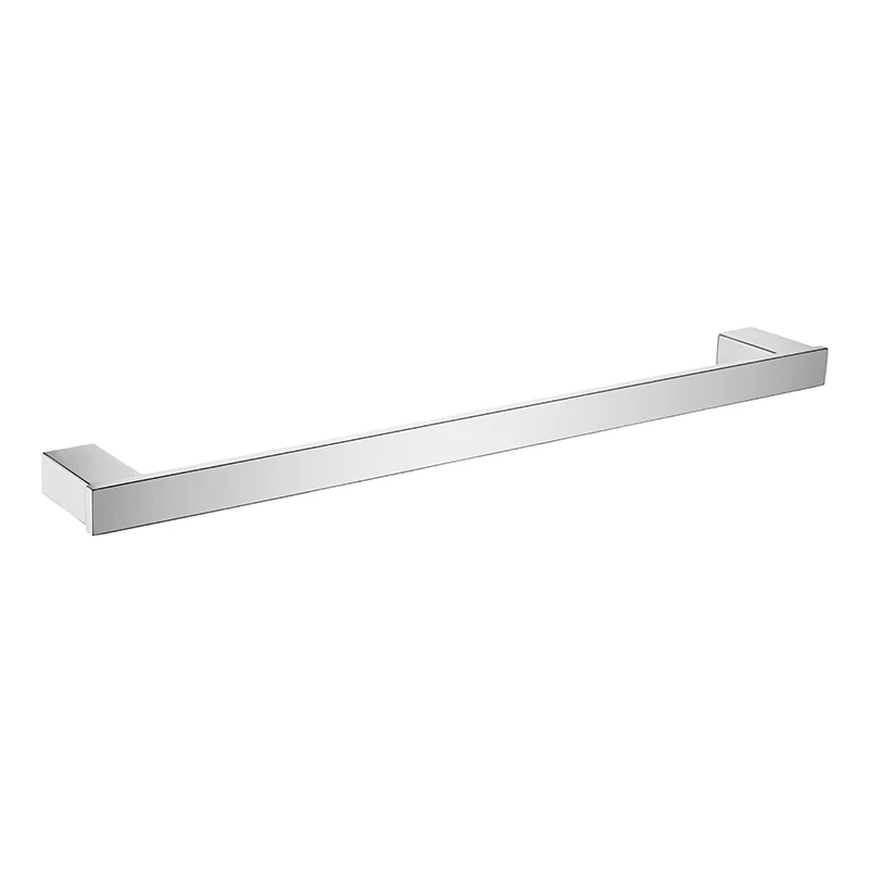 Towel Bar B Набор аксессуаров для ванной из нержавеющей стали, зеркальная хромированная полированная стеклянная полка, держатель для туалетной бумаги, крючок для полотенец, аксессуары для ванной комнаты - Цвет: Towel Bar B