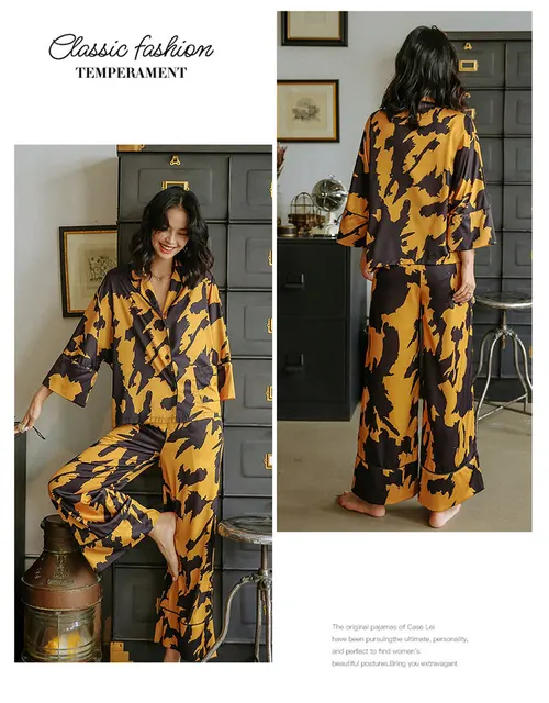 Women's Satin Pajamas | New Women's Sleepwear | Women's Silk Pajamas |  Satin Pajamas Set - Pajama Sets - Aliexpress