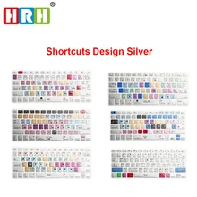 Hrh estreia pro final cut pro x ai ps, teclado de atalho, cobertura de pele para macbook air pro retina 13 15 17 nós/eu layout ambos
