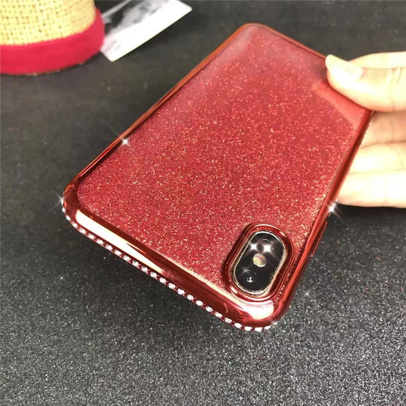 Чехлы со стразами для SamSung Galaxy A10 A20 A30 A40 A50 A70 M20 S7 край S8 S9 S10 плюс S10e Note 8 9 A7 A8 блестящие чехлы
