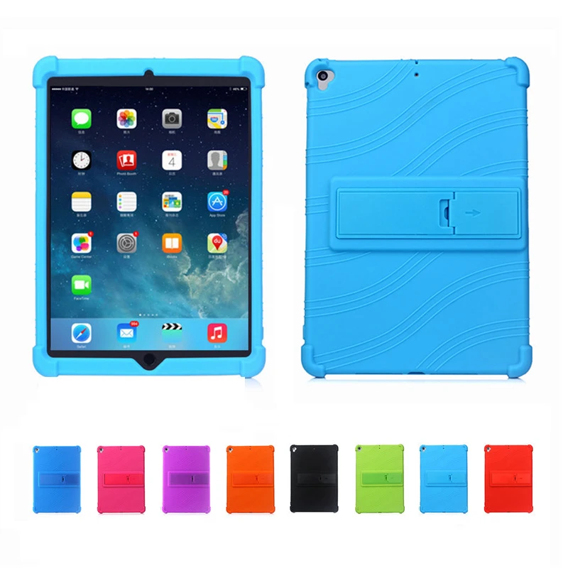 

For iPad Air 3 10.5 inch A2152 A2123 A2153 A2154 Soft Silicone Tablet Case for iPad Pro 10.5 inch Kickstand Shockproof Cover