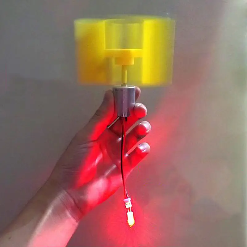 

DC Micro Motor Small LED lights Vertical Axis Wind Turbine Generator Blades
