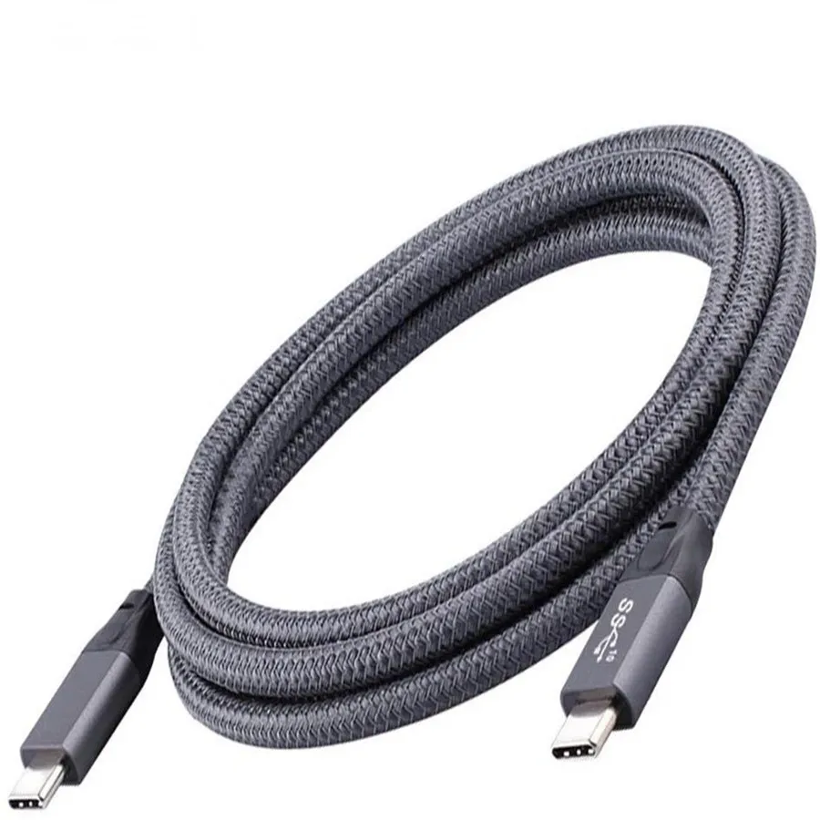 USB C к штекер-Штекер кабель 4K PD 100 Вт 5A/20 в Быстрая зарядка Thunderbolt 3 20 Гбит/с DP 3.1 шнур