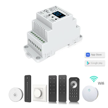 

New TR1 Led Triac Dimmer 220V AC Dimmer High Voltage Input Trailing Edge Dimming Din Rail Triac Dimmer 100-240VAC Output