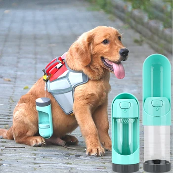 

Portable Outdoor Pet Water Dispenser Feeder For Small Large Dogs Travel Puppy Cat Pet Dog Water Bottle 300ML Drinking Bowls