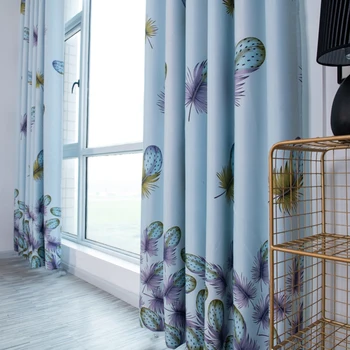 

1*2.5m European And American Style Window Blackout Curtain Shading Screen Bedroom Blind Cloth Decor