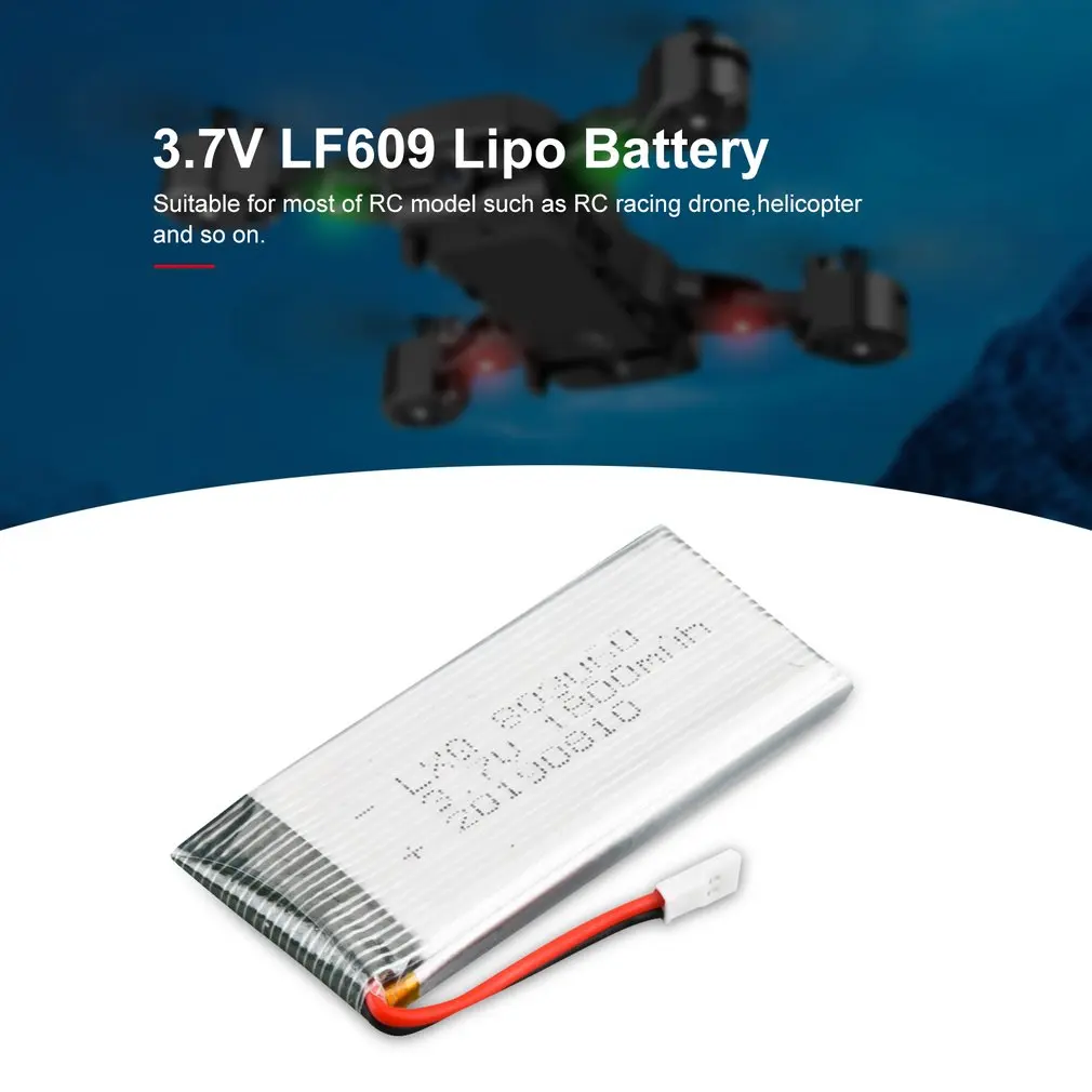 3 7V 1800mah Lipo Battery Replace Rechargeable Batteries For LF609 FPV RC Drone Spare Parts Accessories 4