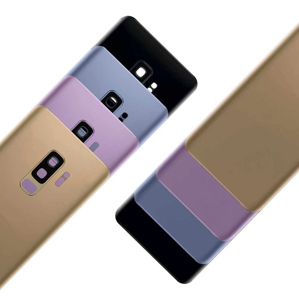 Для SAMSUNG Galaxy S9 G960F S9 Plus G965F Крышка батарейного отсека задняя дверь корпус для SAMSUNG S9 S9+ Корпус заднего стекла Замена