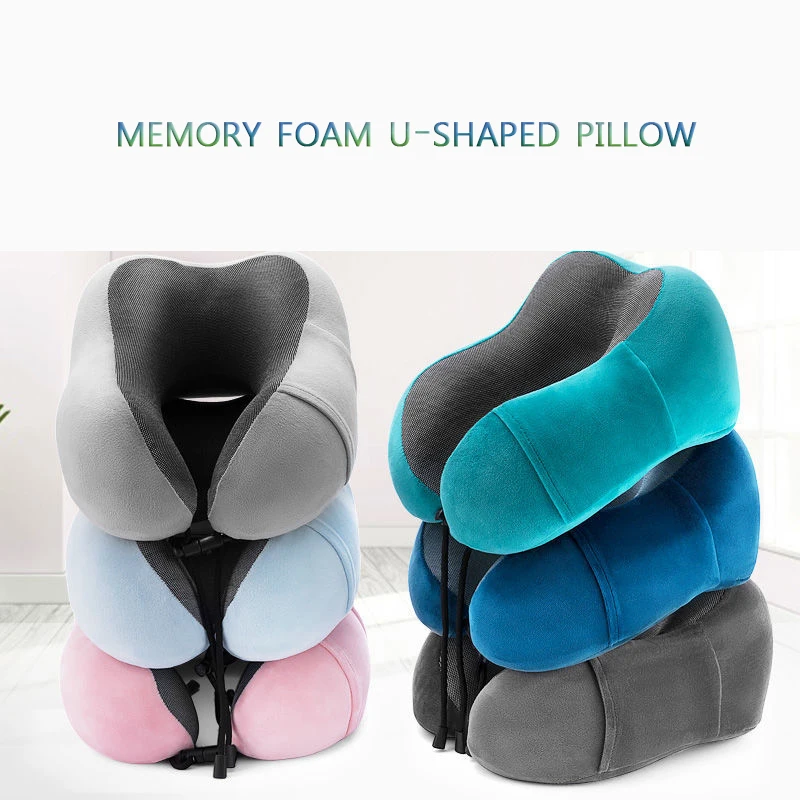 U Shaped Pillow Memory Foam Neck Pillow Driving And Flying Travel