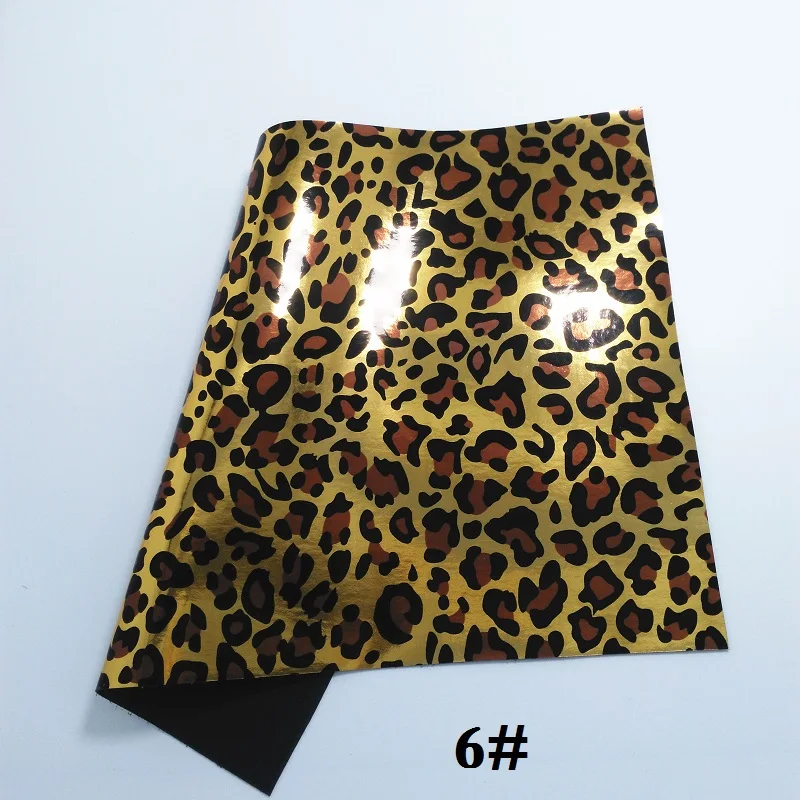 6 Glitterwishcome 21X29 см A4 размер винил для бантов переливающийся Печатный Леопард Кожа Fabirc искусственная кожа листы для бантов, GM303A - Цвет: 6