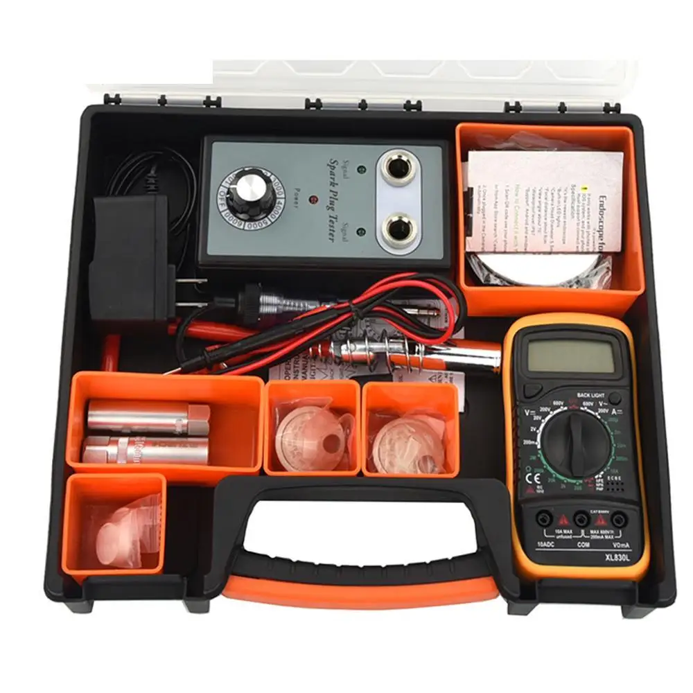 

Adjustable double hole Car spark plug tester detector Ignition Plug Analyzer Diagnostic Tool Car Multimeter Spark Plug Sleeve