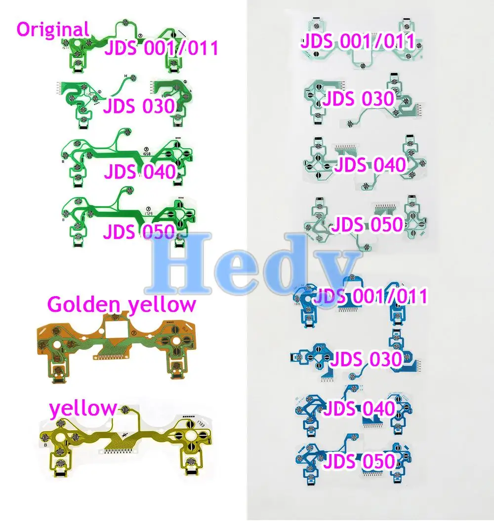 5 шт. проводящая пленка клавиатура гибкий кабель PCB кнопки для PS4 4 Pro Slim JDM JDS
