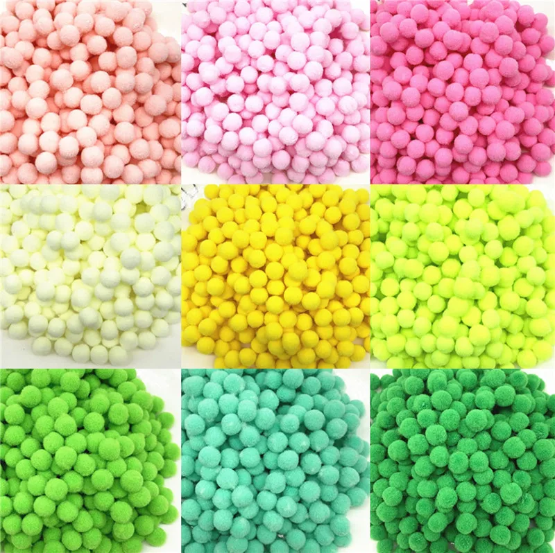 Pompom 8mm 10mm 15mm 20mm 25mm 30mm Soft Pompones Fluffy Plush Crafts DIY Pom Poms Ball Furball Home Decor Sewing Supplies 20g | Дом и сад