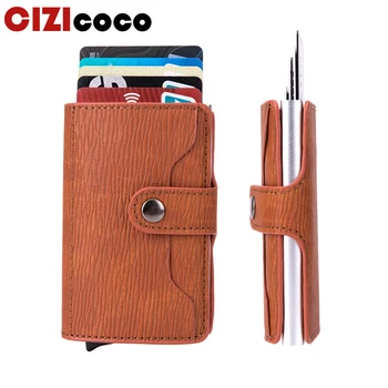 

Fashion RFID Blocking Men Credit Card Holder Men Bank Card Holder Small Minimalist Wallet Women Card Holder Wallet