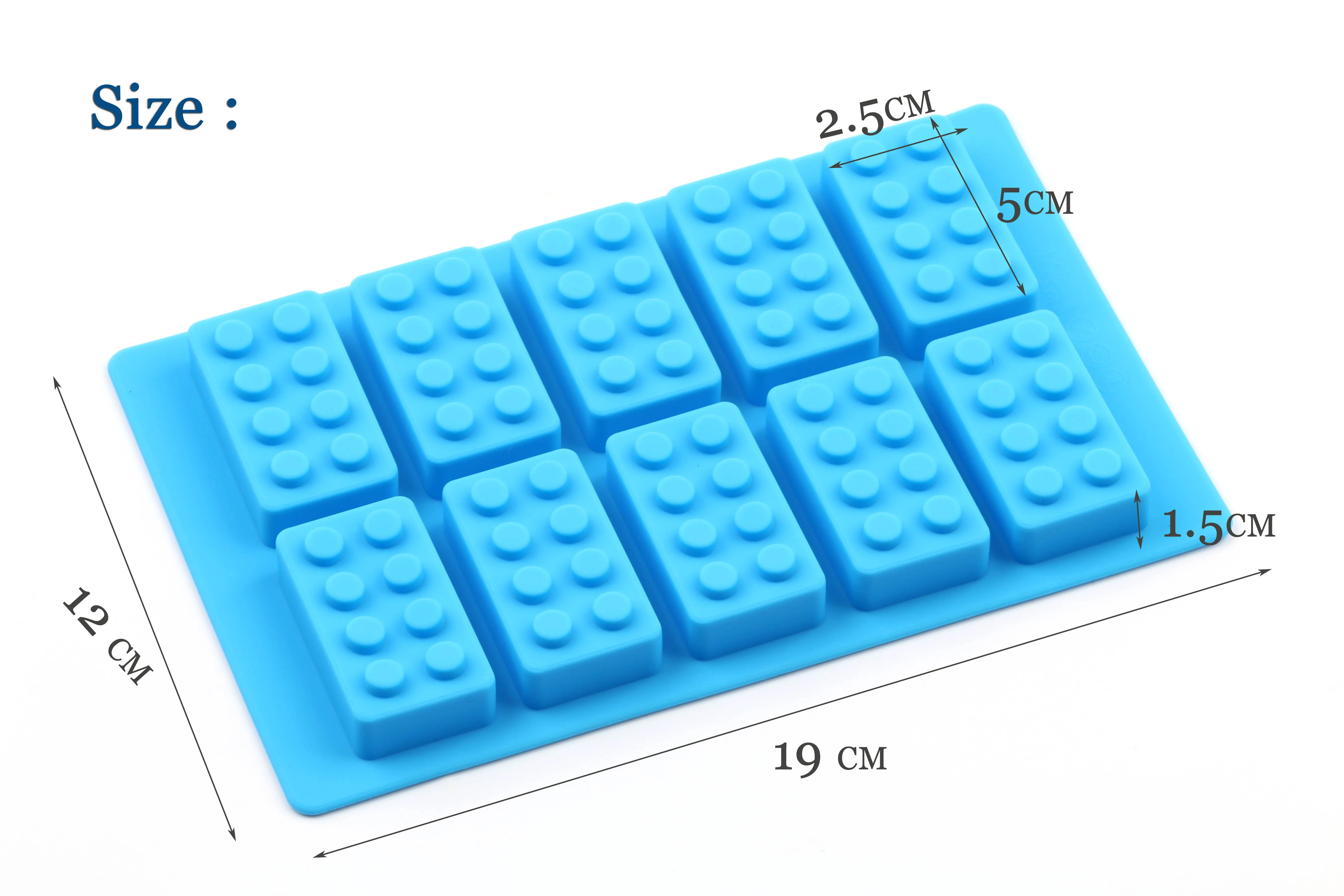 Силиконовые Lego строительные блоки 3D сделай сам форма для шоколада поднос Jello