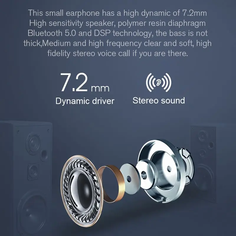 New Earphone For Bluetooth 5 0 Plus EDR Touch Control Wireless TWS Stereo Sports Headset Accessories With Charging Case
