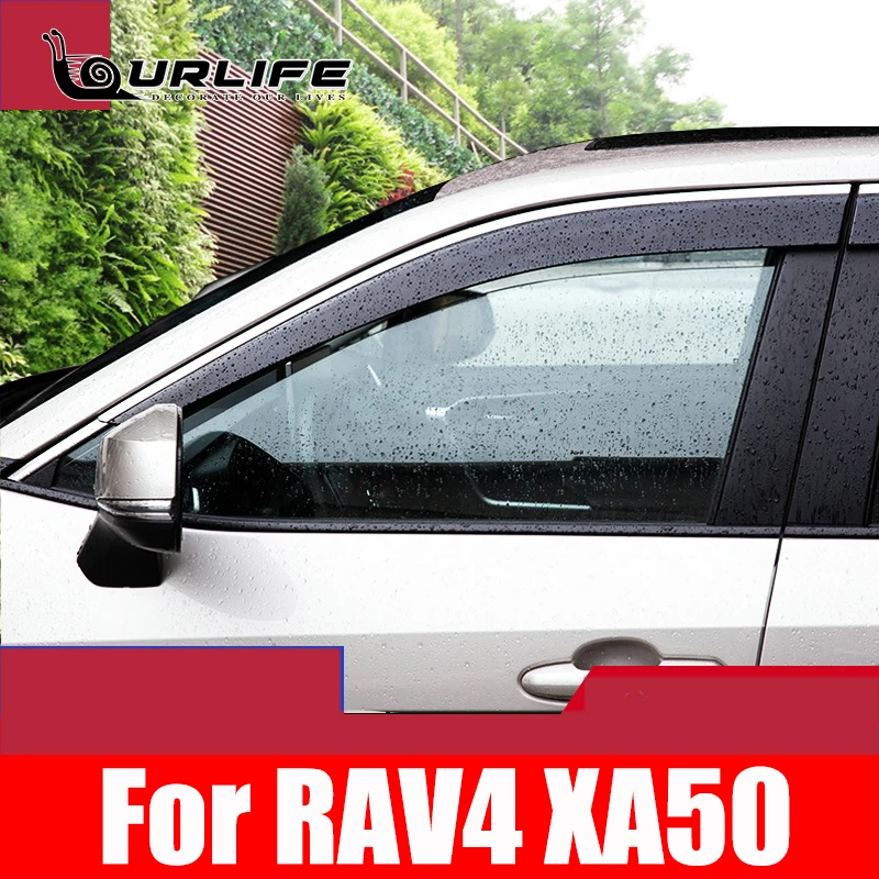 For Toyota RAV4 RAV 4 XA50 Window Visor Shelters Shades Sun Rain Deflector Guard Accessories
