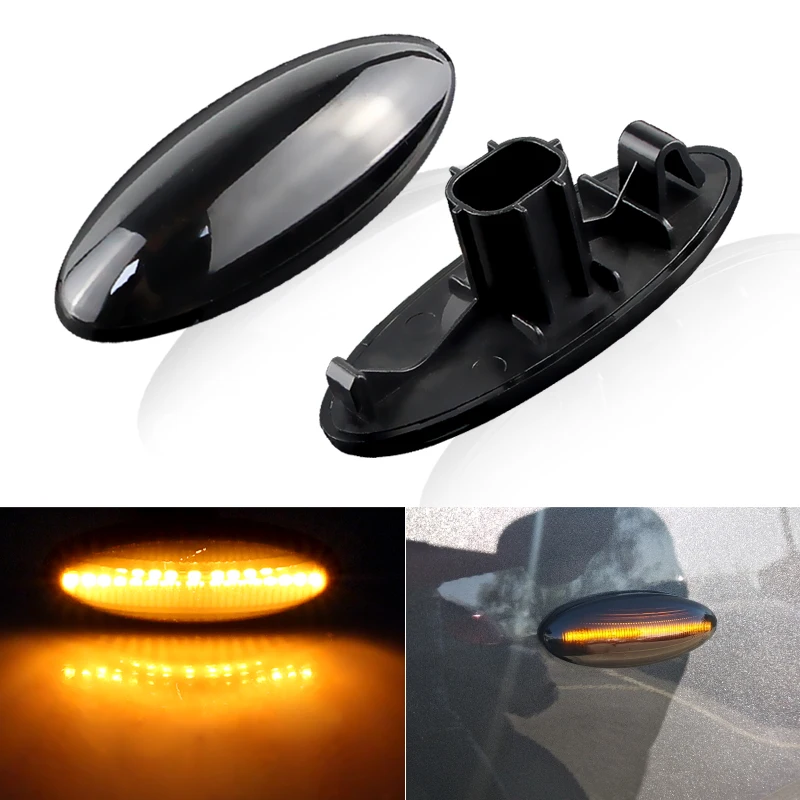 

2 шт., автомобильный желтый светодиодный указатель поворота для Toyota Yaris COROLLA Auris Mk1 E15 RAV4 Mk3