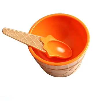 

Slime Bowl Box Spoon Fluffy Containers DIY Kit Accessories Children Clay Bowl Toys Kids Food Play Ice Cream Bowl