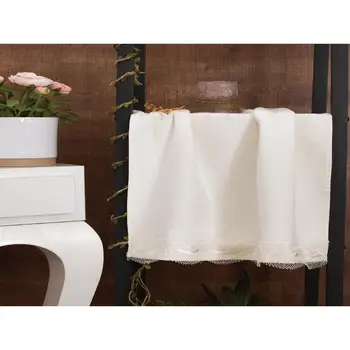 

Land Of dowry Kula Needle Embroidered Dowries Towel Cream