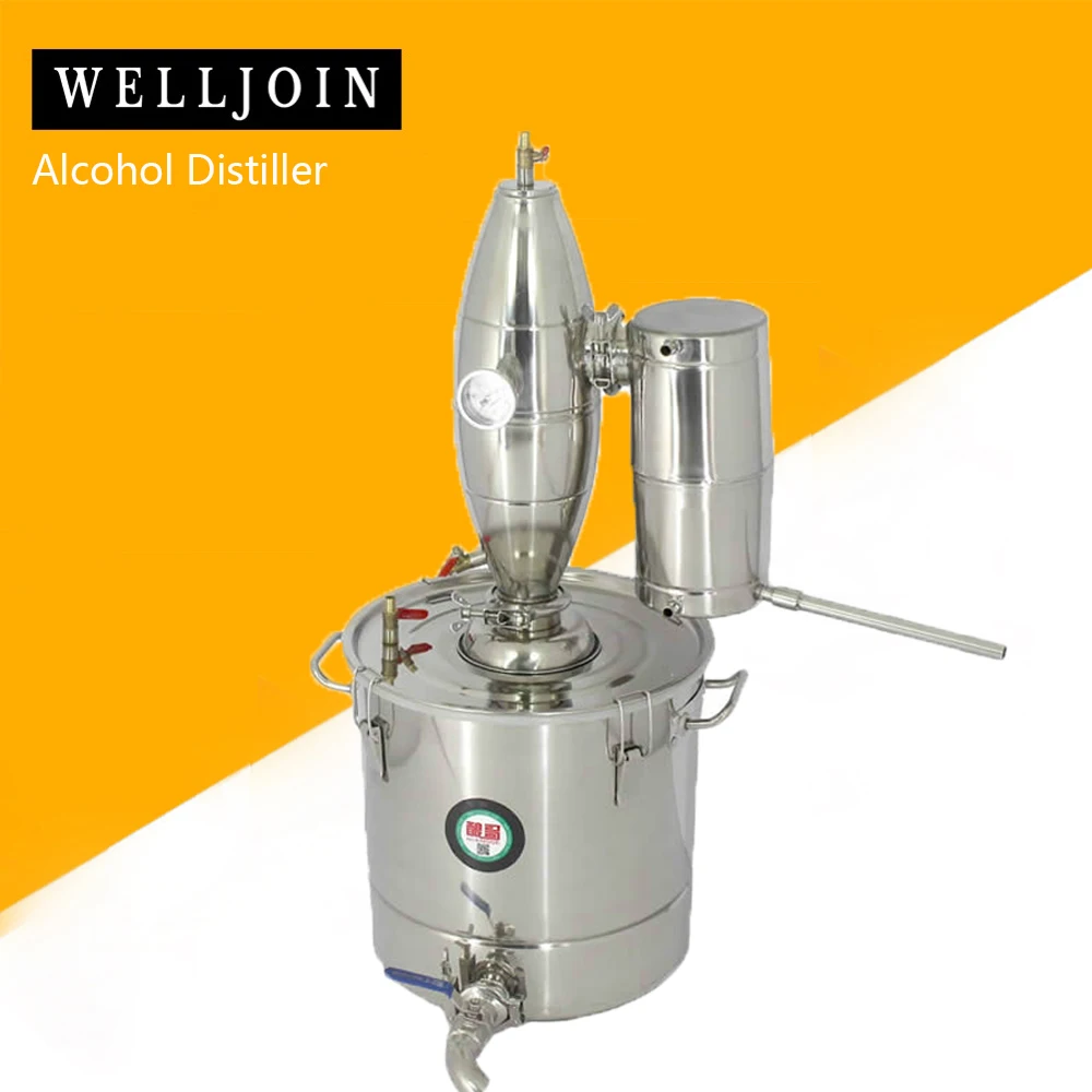 Details about   Alcohol Distiller Home Brew Kit Moonshine Still Wine Making Boiler Steel 12L-35L 