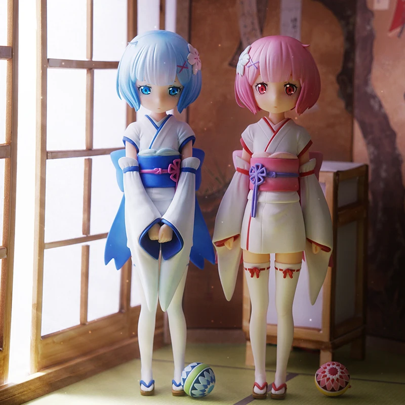 Экшн-фигурка Rem Anime Re:Life In A Different World From Zero Ram Twins F:Nex 1/7 Osanabi No Omohide детство кимоно Garag |