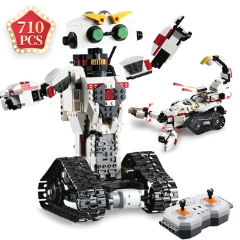 

Technic Ideas Remote Control Robot Building Blocks Rechargeable Electronic Bricks Toys Children Birthday Gifts for Boyfriend