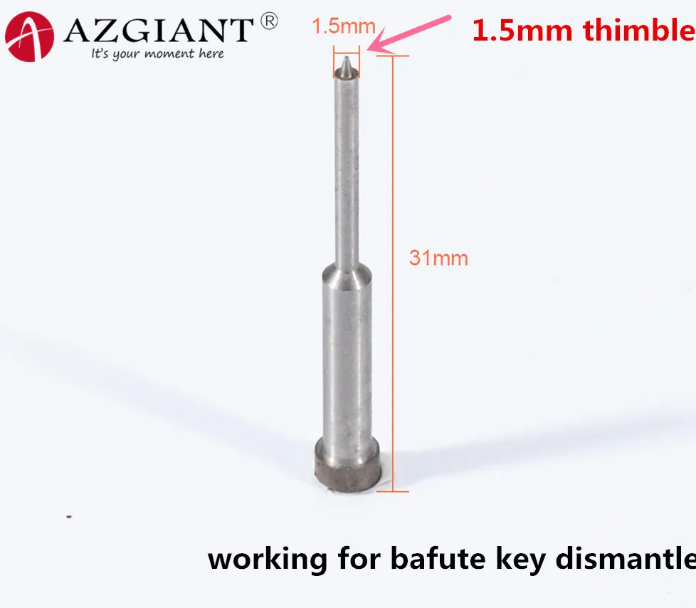 Bafute 1,5 мм/2,0 мм наперсток Автомобильный Дистанционный ключ штифт для удаления штифтов инструмент для разборки Авто слесарные инструменты запасные части Аксессуары - Цвет: 1.5mm thimble