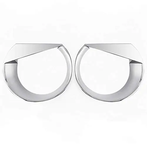 Чехол для Jeep Renegade аксессуары Angry Bird Eyebrow крышка фары Bezels-пара - Цвет: Серебристый