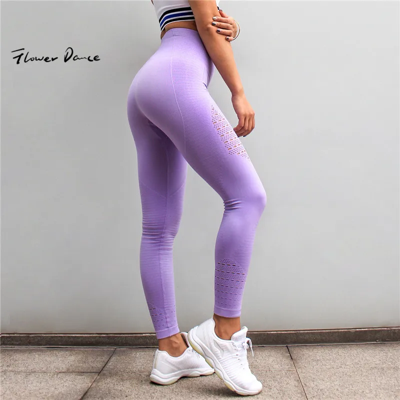 Online Pantalones de Yoga elásticos de FlowerDance Leggings deportivos de tiburón para correr de cintura alta Leggings atléticos elásticos