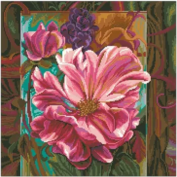 

Delicate poppies patterns Counted Cross Stitch 11CT 14CT 18CT DIY Cross Stitch Kits Embroidery Needlework Sets home decor